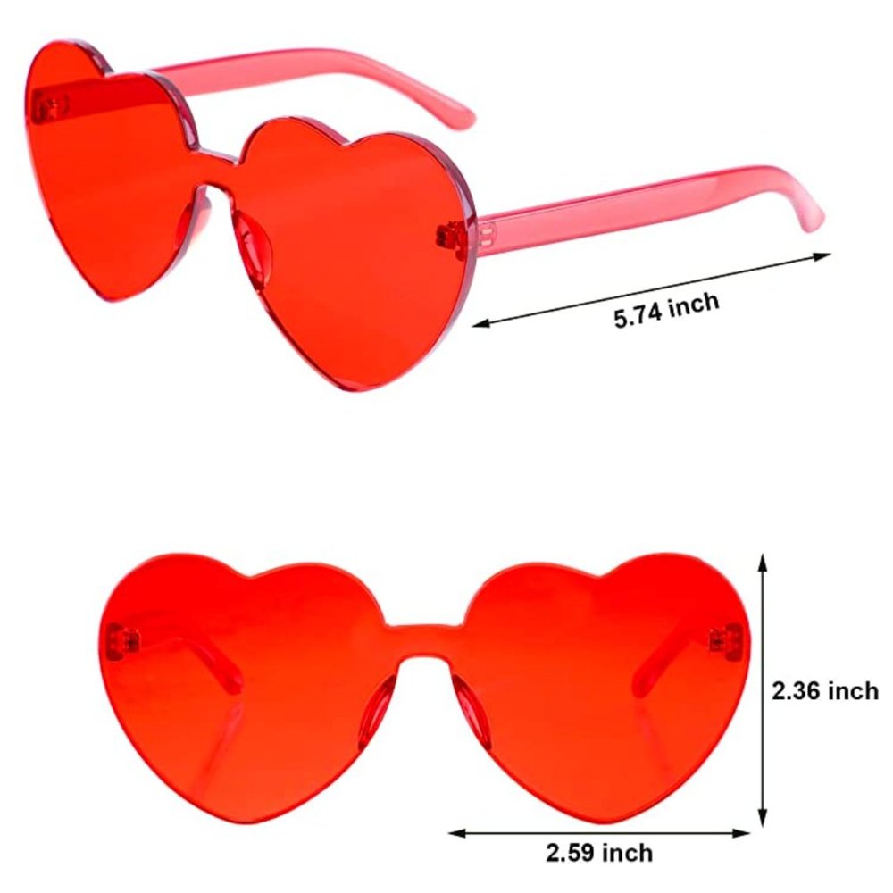 NWT Red Heart Sunglasses with Pouch